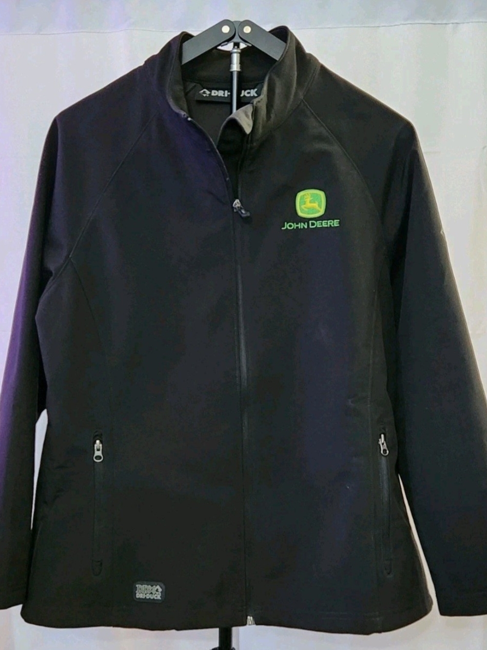 Dri-Duck John Deere Ladies Black Softshell Utility Jacket with Logo Size XL